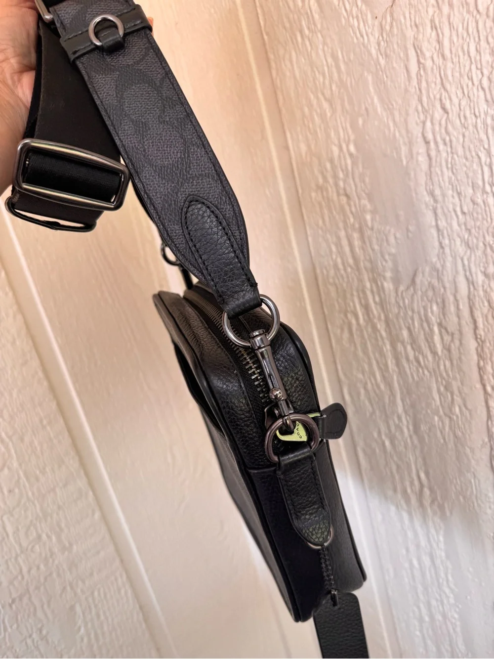 Coach Sullivan Black Signature Canvas Crossbody Bag